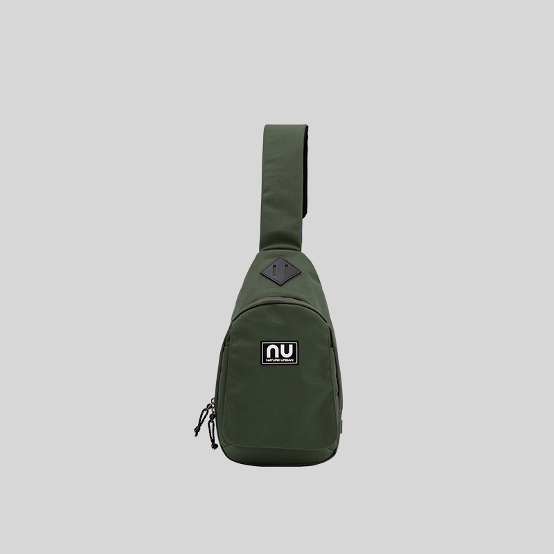 诺诗兰多功能胸包2022年春夏新款户外挎包单肩包男女款NXBCT0102S 深林绿色 81102